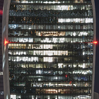 Buy canvas prints of The Sky Garden at night by Adrian Rowley