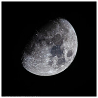 Buy canvas prints of Waxing Gibbous Moon by Adrian Rowley