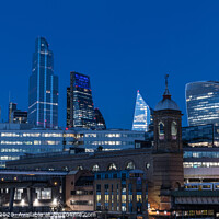 Buy canvas prints of London's Blue Hour by Adrian Rowley