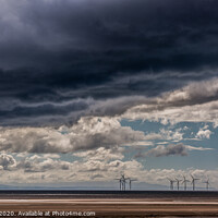 Buy canvas prints of Storm clouds over The Mersey by Adrian Rowley