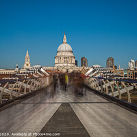 Buy canvas prints of Millennium Bridge, London by Adrian Rowley