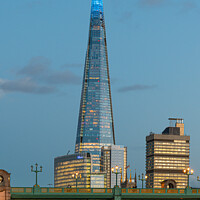 Buy canvas prints of The Shard at blue hour by Adrian Rowley