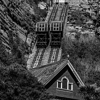 Buy canvas prints of Hastings Funicular by Adrian Rowley