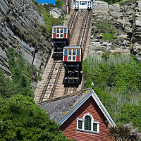 Buy canvas prints of Hastings Funicular Railway by Adrian Rowley