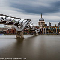 Buy canvas prints of St. Paul's and the Millennium Bridge by Adrian Rowley