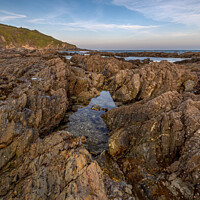 Buy canvas prints of Rockpool Talland Bay Cornwall  by Jim Peters