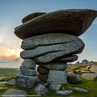 Buy canvas prints of The Cheesewring on Stowes Hill Bodmin Moor  by Jim Peters
