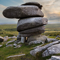 Buy canvas prints of The Cheesewring Stowes Hill Bodmin Moor Cornwall by Jim Peters