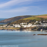 Buy canvas prints of Looe Cornwall the beach and banjo with Hannafore by Jim Peters