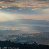 Buy canvas prints of Kit Hill and the Lynher valley by Jim Peters