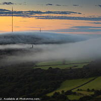 Buy canvas prints of Mist on Bodmin Moor at Caradon Hill from Sharp Tor by Jim Peters