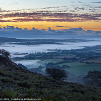 Buy canvas prints of Mist in the Lyhner valley Cornwall by Jim Peters