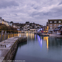 Buy canvas prints of Looe Harbour in the morning light by Jim Peters
