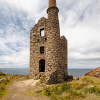 Buy canvas prints of Wheal Leisure Tin Mine Cornwall by Jim Peters