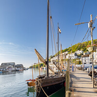Buy canvas prints of West Looe Quay Luggers by Jim Peters