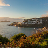 Buy canvas prints of First light of the day on the beach at looe by Jim Peters