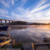 Buy canvas prints of Sunrise at St Germans Cornwall  by Jim Peters