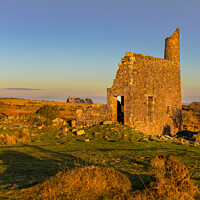 Buy canvas prints of Sunrise on the silver Valley Mine Bodmin Moor Cornwall  by Jim Peters
