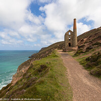Buy canvas prints of Wheal Coates Tin Mine by Jim Peters