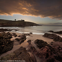 Buy canvas prints of First Light at Talland Bay Cornwall by Jim Peters