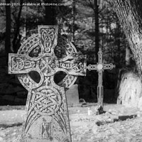 Buy canvas prints of Mystic Celtic Cross by Taina Sohlman