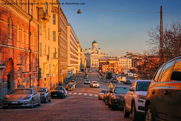 Helsinki, Finland City View in November Picture Board by Taina Sohlman