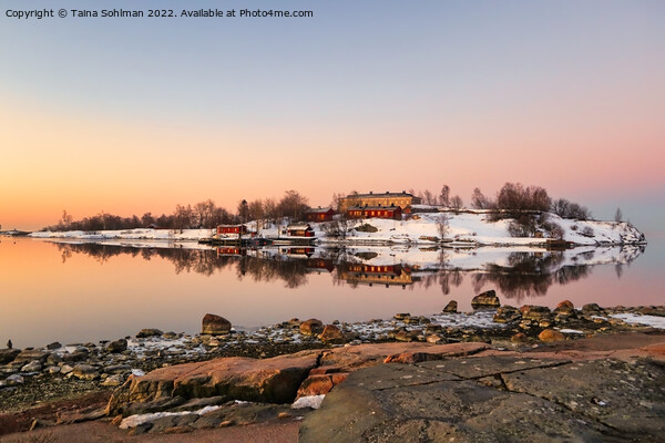 Harakka Island on a Calm Morning of March Picture Board by Taina Sohlman