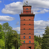 Buy canvas prints of Ekenäs Old Water Tower, Finland by Taina Sohlman