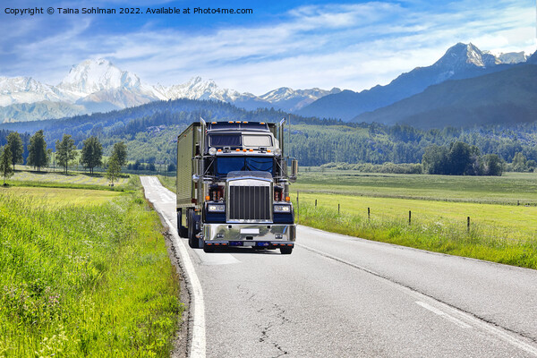 Trucking Through the Mountains  Picture Board by Taina Sohlman