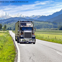 Buy canvas prints of Trucking Through the Mountains  by Taina Sohlman