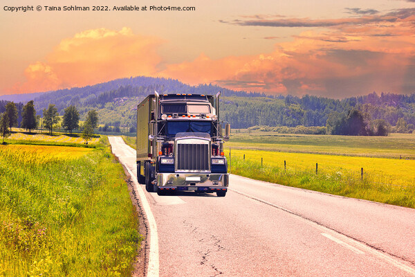 Golden Hour Trucking HDR Picture Board by Taina Sohlman