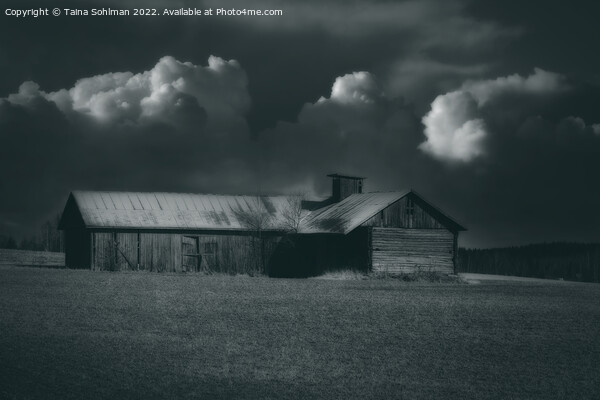 Country Barn Under Dramatic Sky  Picture Board by Taina Sohlman