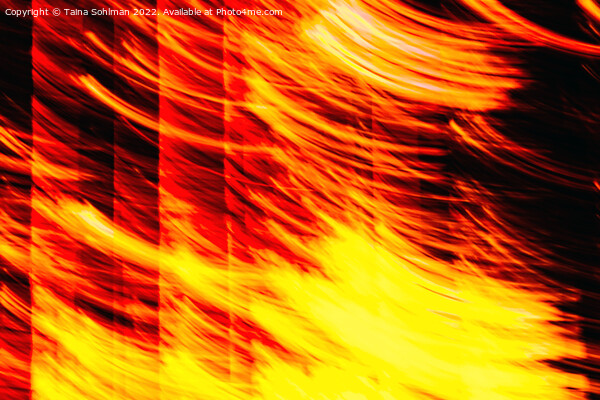 Flames Abstract  Picture Board by Taina Sohlman