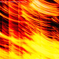 Buy canvas prints of Flames Abstract  by Taina Sohlman