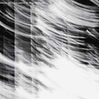 Buy canvas prints of Flames Abstract Monochrome  by Taina Sohlman