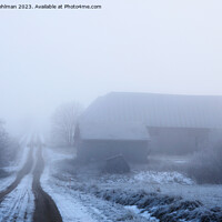 Buy canvas prints of Rural Road Into the Fog by Taina Sohlman