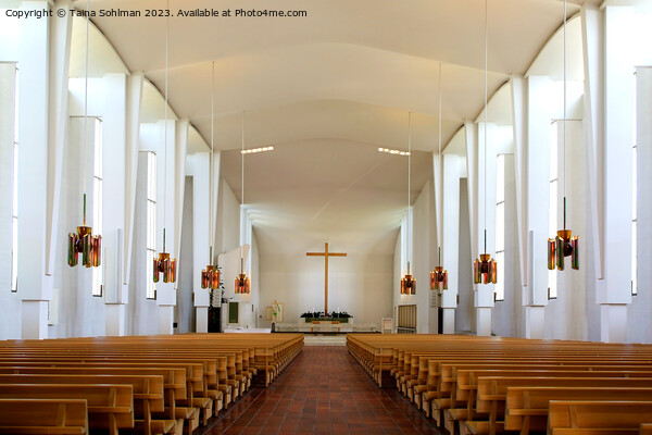 Lakeuden Risti Church by Alvar Aalto, Interior Picture Board by Taina Sohlman