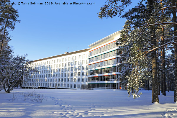 Paimio Sanatorium, Finland, in Winter Picture Board by Taina Sohlman