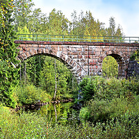 Buy canvas prints of Old Railroad Bridge in Central Finland  by Taina Sohlman