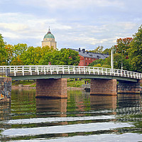 Buy canvas prints of Suomenlinna Bridge in Early Autumn by Taina Sohlman