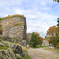 Buy canvas prints of Seaside Walk in Suomenlinna by Taina Sohlman