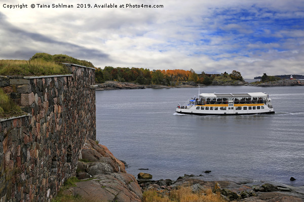 Small Ferry and Fortress Picture Board by Taina Sohlman