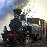 Buy canvas prints of Steam Train Sohvi HKR5 Pulling Carriages by Taina Sohlman