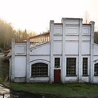 Buy canvas prints of Old Factory Building at Antskog Iron Works  by Taina Sohlman