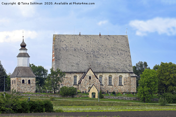 Medieval Sauvo Church, Finland. Picture Board by Taina Sohlman