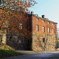 Buy canvas prints of Suomenlinna Street in October by Taina Sohlman