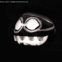 Buy canvas prints of Scary Halloween Pumpkin in the Dark Night by Taina Sohlman