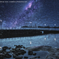 Buy canvas prints of Seaside Pier at Night by Taina Sohlman