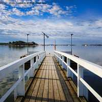 Buy canvas prints of Beautiful Morning at the Pier  by Taina Sohlman
