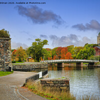 Buy canvas prints of Walking in Autumnal Suomenlinna, Finland by Taina Sohlman